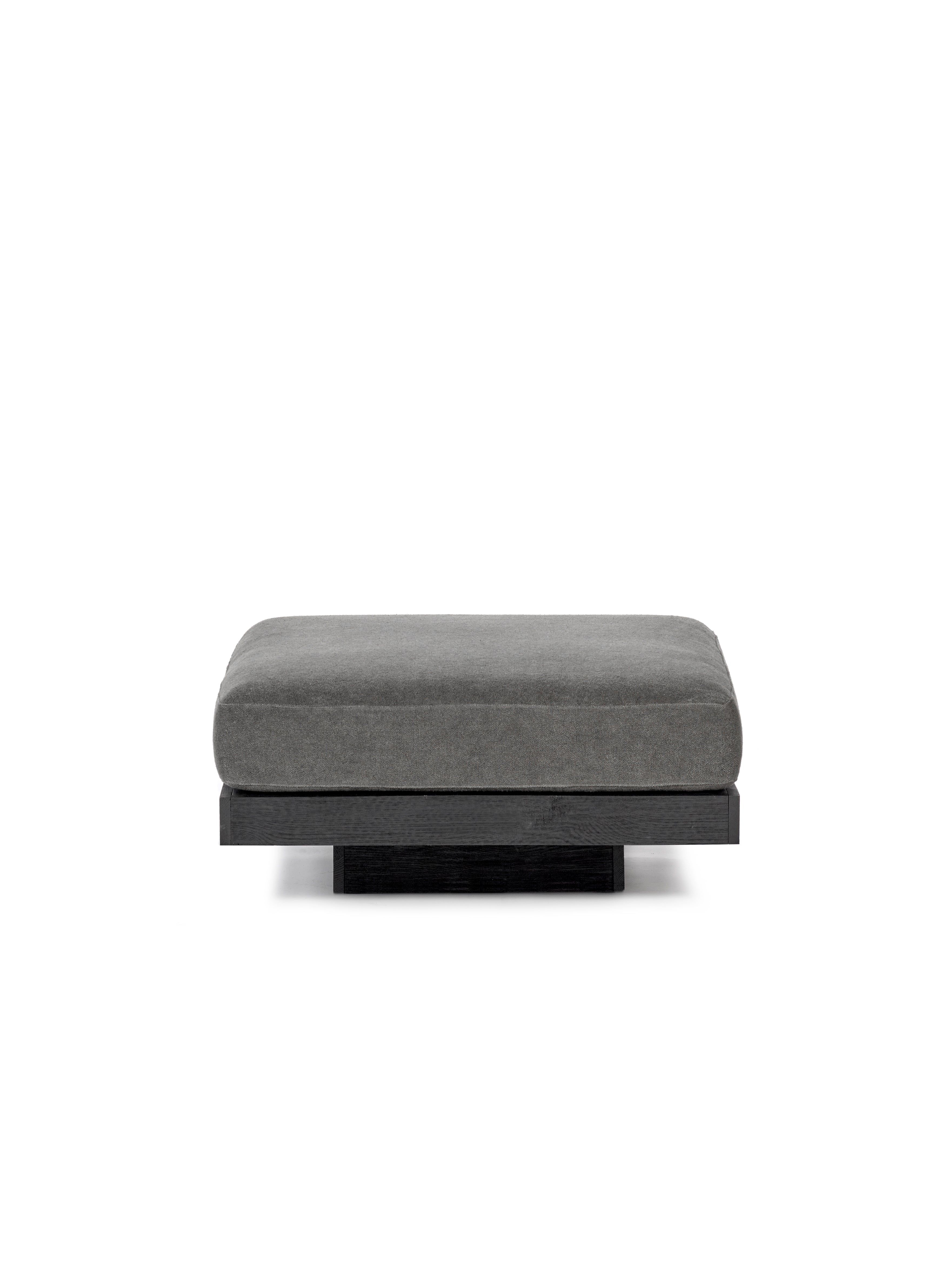 Rudolph Beige Smoke Ottoman