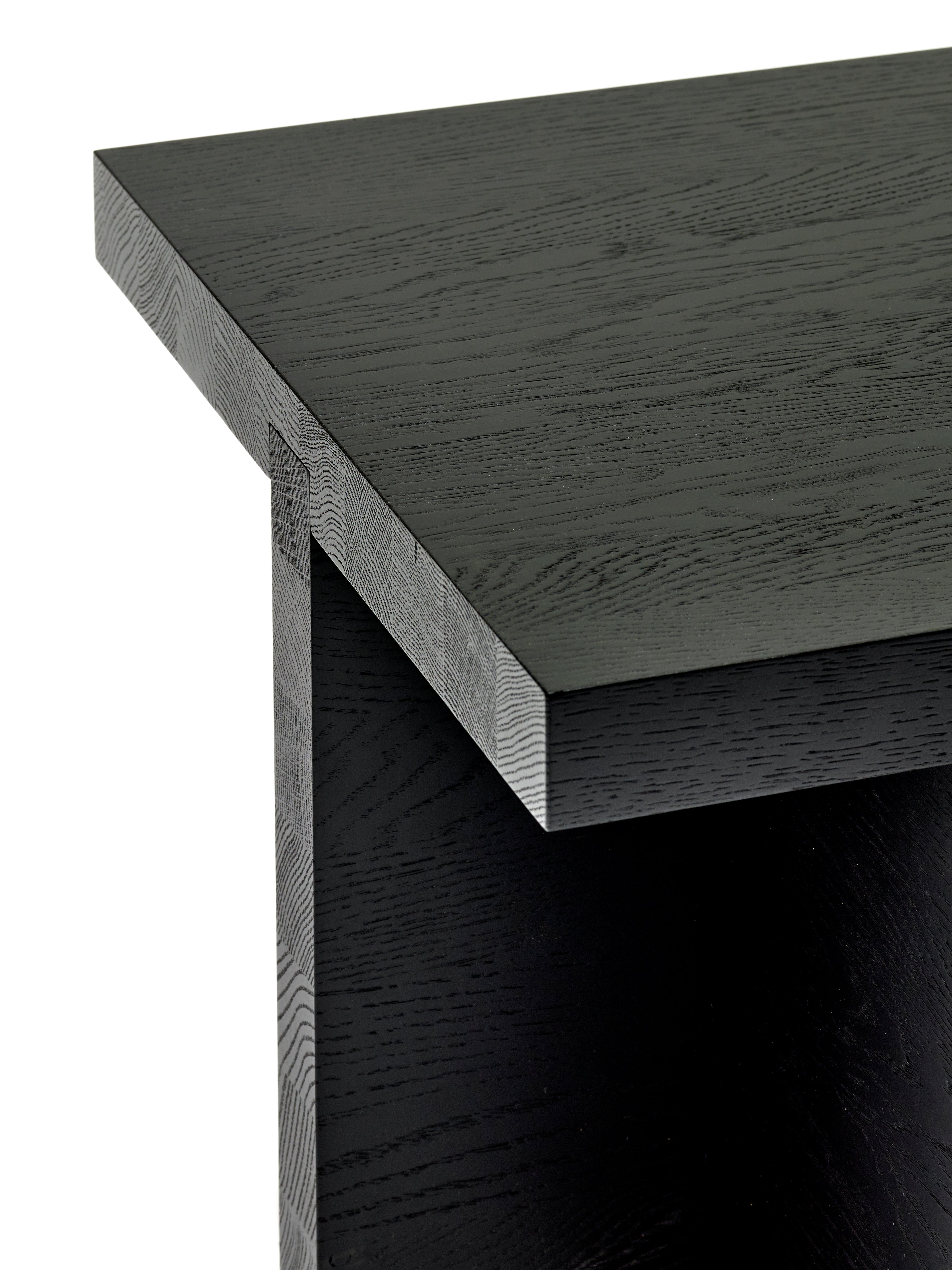 Rudolph zwarte vierkante bijzettafel