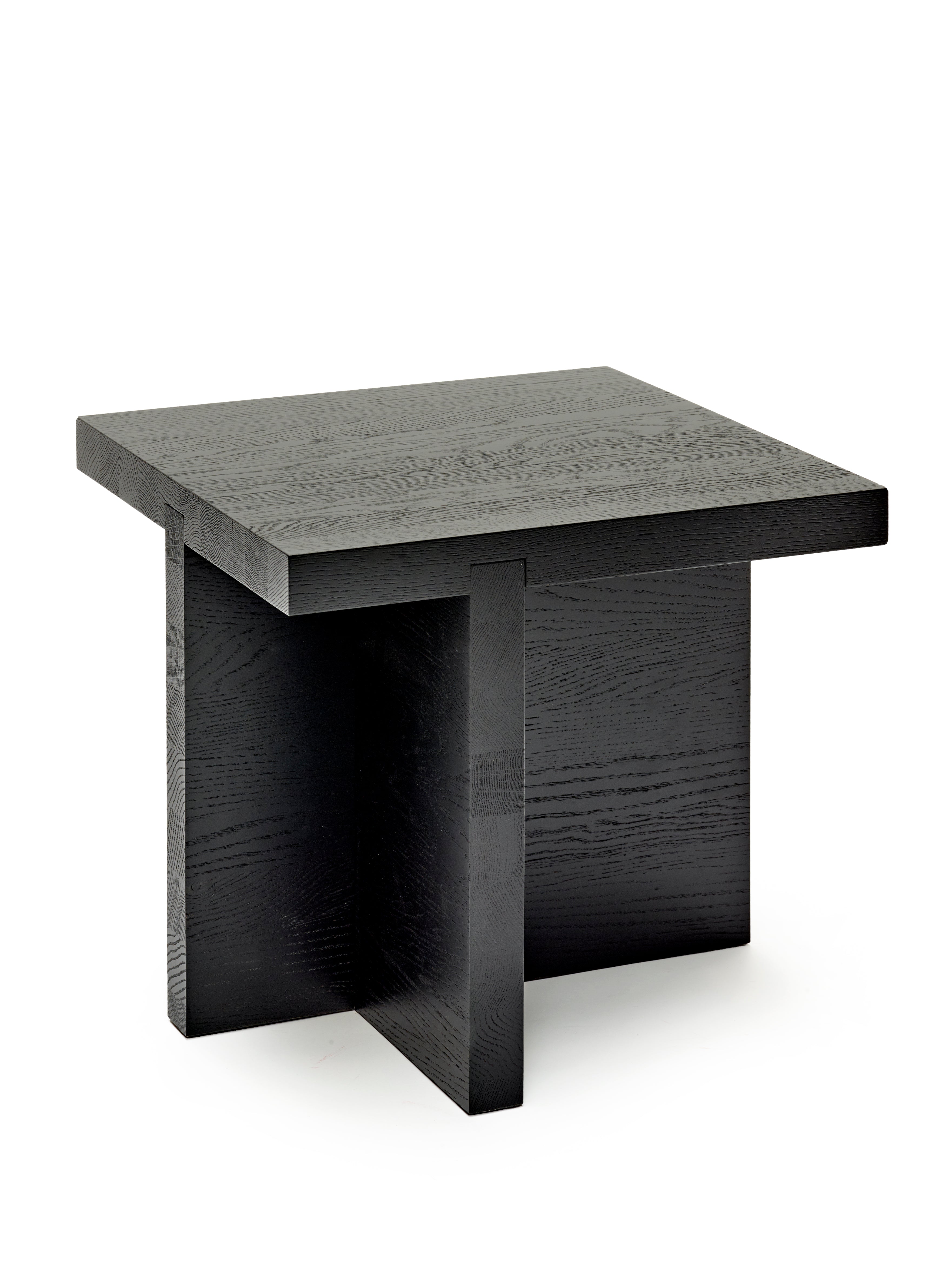 Rudolph zwarte vierkante bijzettafel