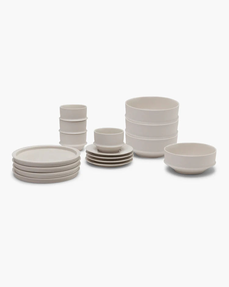 Alabaster Dune 16-piece breakfast set 
