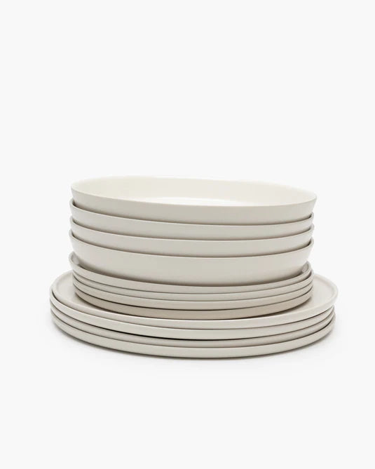 Set de dîner 12 pièces ivoire Cena