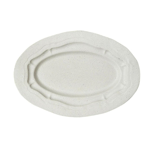 Plat ovale L Réfectoire Sable mat