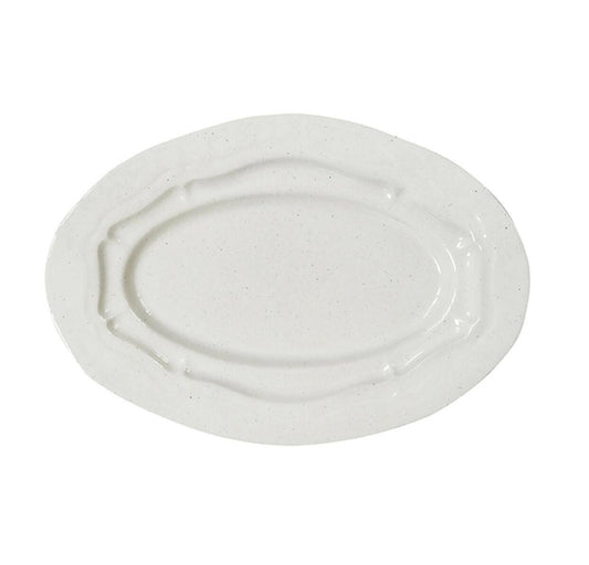 Plat ovale L Réfectoire Sable Brillant