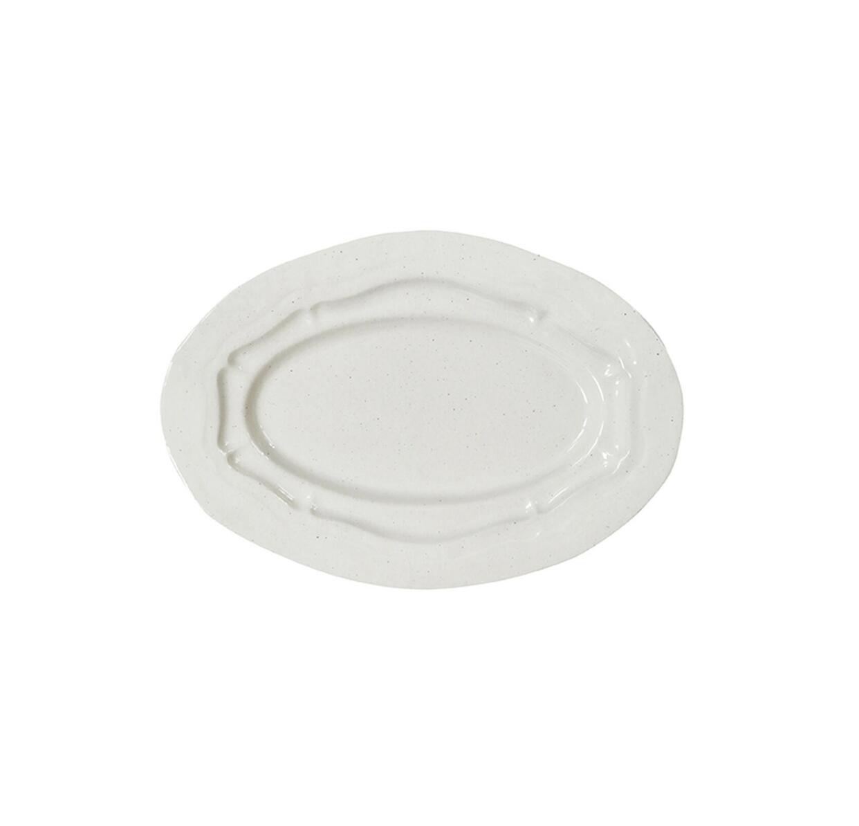 Plat ovale S Réfectoire Sable brillant