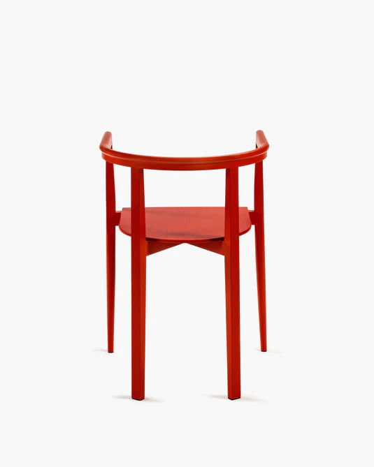 Elé red beech chair
