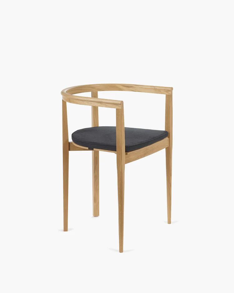 Elé zwart stoelkussen 