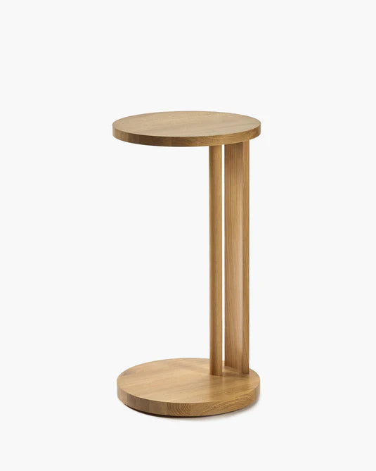 Table d'appoint L chêne naturel Aura