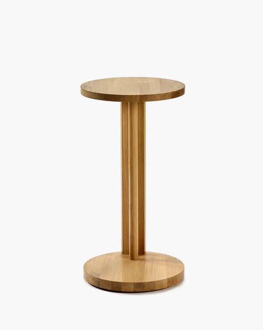 Table d'appoint L chêne naturel Aura