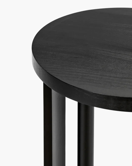 Aura black beech side table L