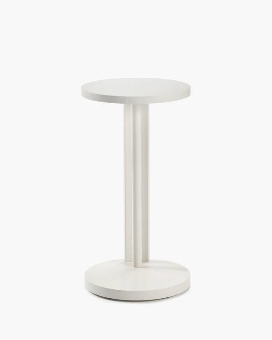 Aura white beech side table L