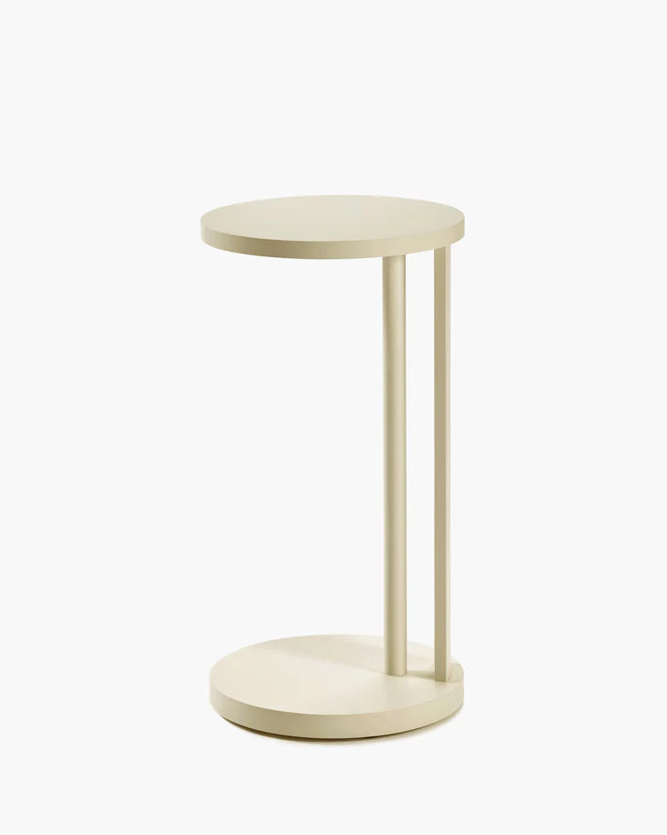 Aura Cream Beech Side Table L