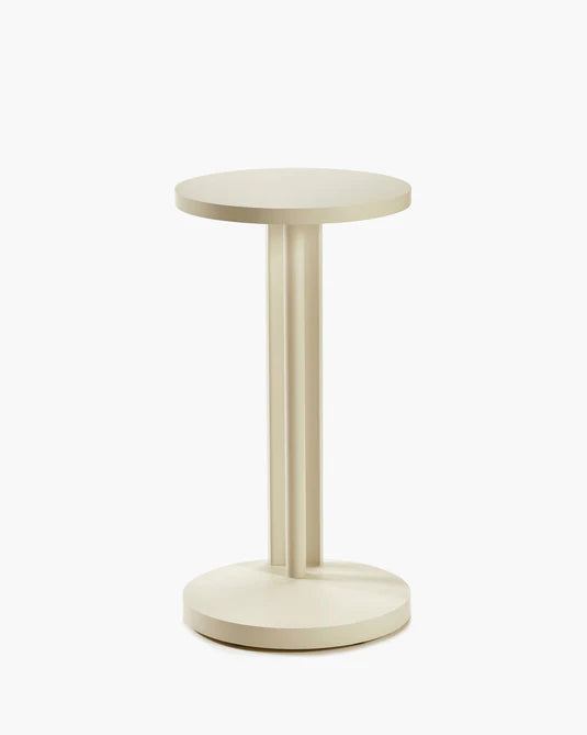 Aura Cream Beech Side Table L