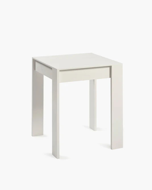 White beech side table 