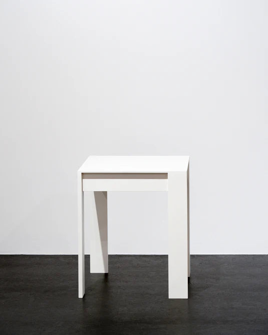 White beech side table 