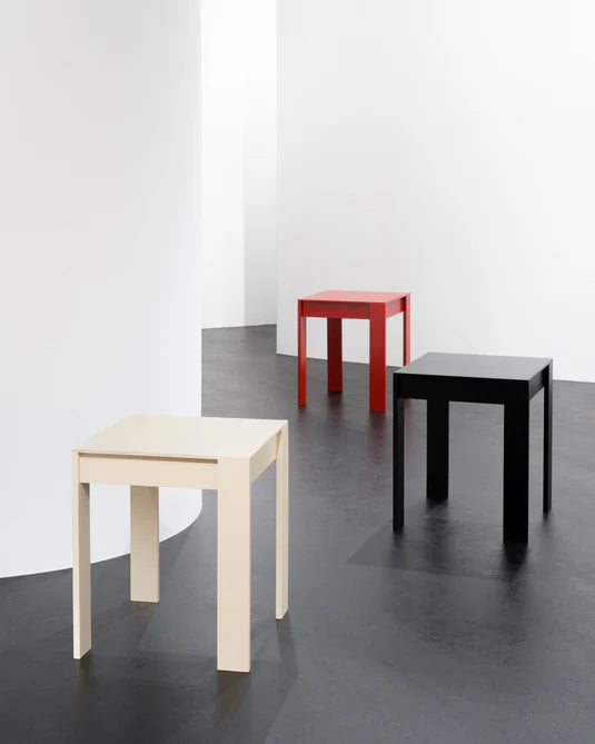 Red beech side table 