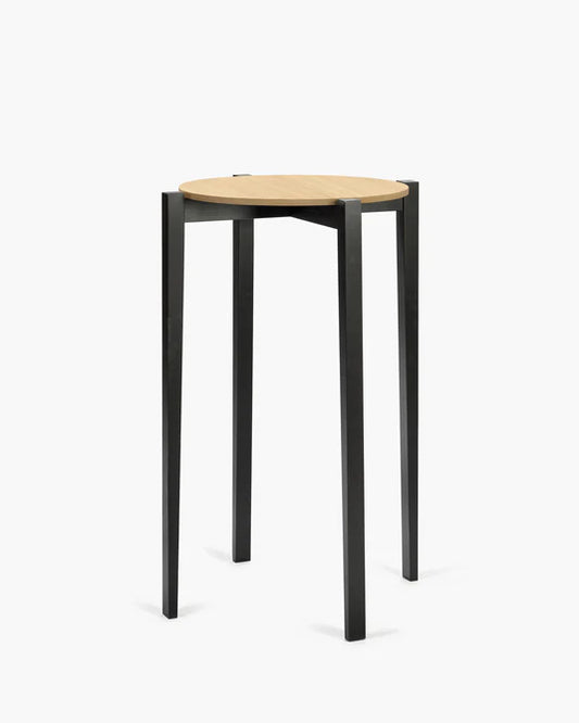 Table L hêtre noir/chêne naturel Eloïs
