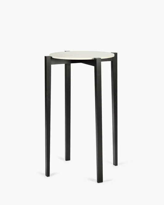 Table L hêtre noir/blanc cassé Eloïs