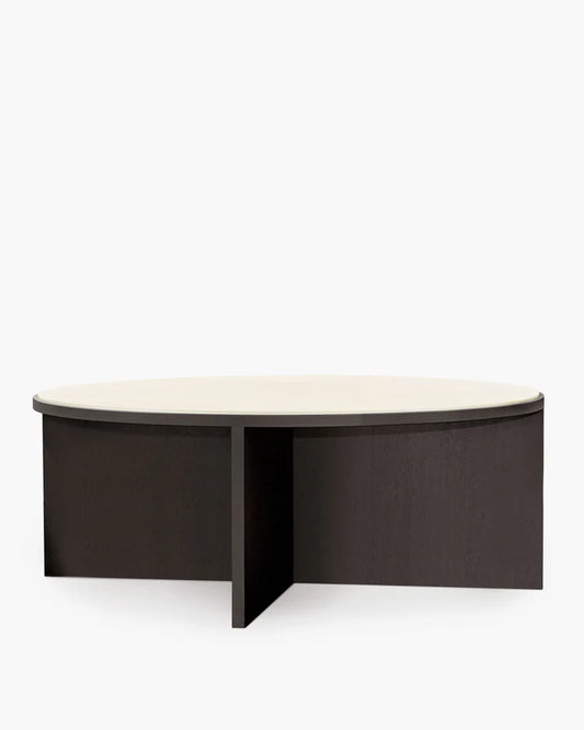 Table L chêne brun/canvas creme Cici