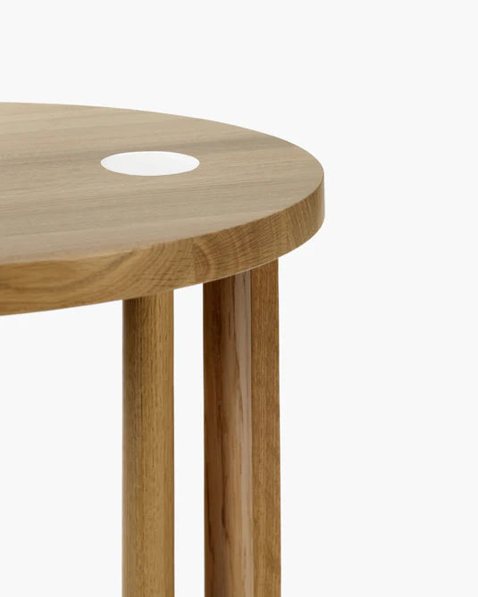 Aura Natural Oak S Side Table with LED Lighting