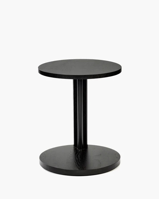 Table d'appoint basse chêne noir Aura