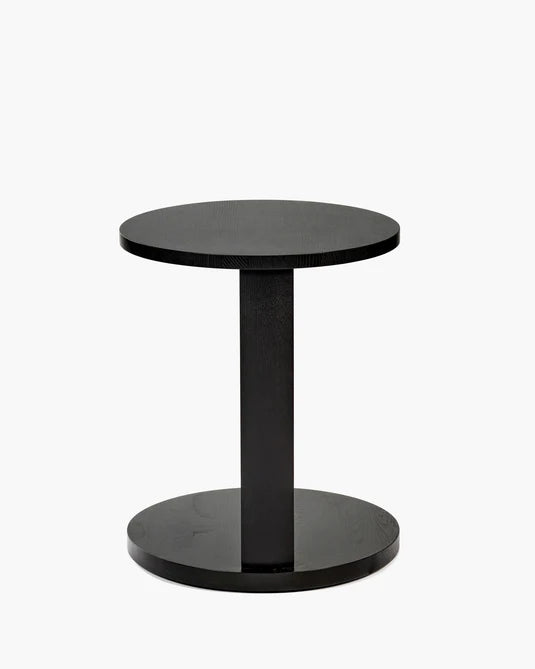 Table d'appoint basse chêne noir Aura
