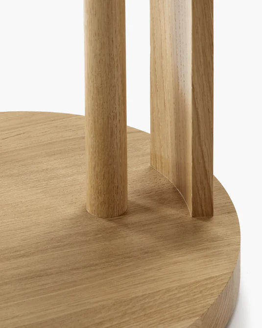 Aura Natural Oak Low Side Table
