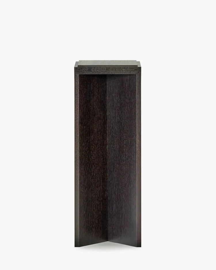 Kubé 5 brown oak pedestal