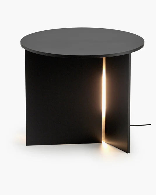 Stella black LED side table