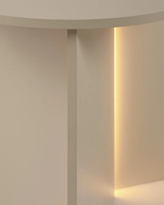 Stella Cream LED Side Table