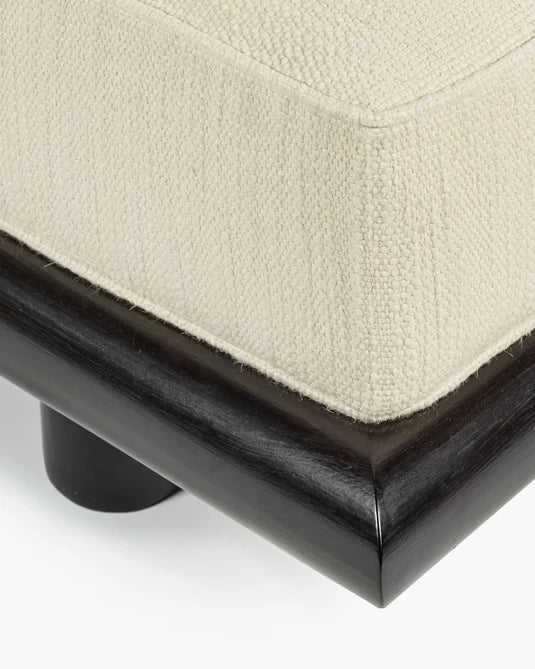 Natuurlijke kokosbank + zwart eiken frame Ono 1