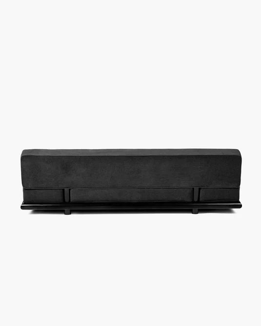 Black licot sofa + black oak frame Ono 3