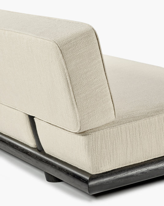 Natural coconut sofa + dark stained tulip frame Ono 3