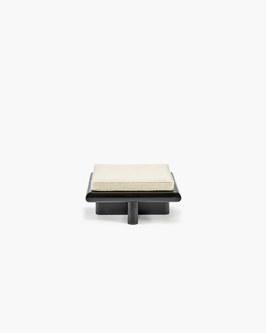 Banc S coco naturel + cadre tulipier teinté foncé Taka