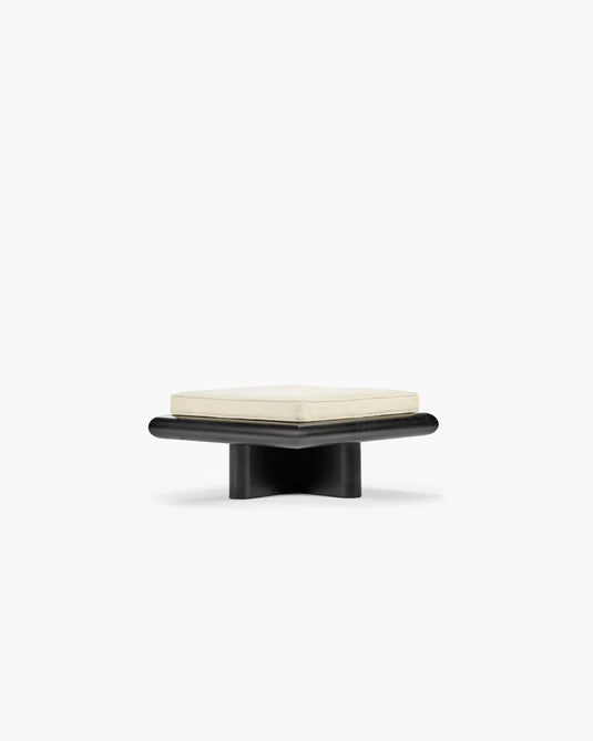 Banc S coco naturel + cadre tulipier teinté foncé Taka