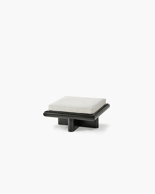 Banc S coco crème + cadre tulipier teinté foncé Taka