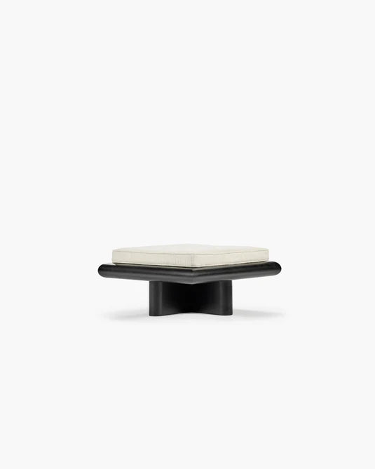 Banc S coco crème + cadre tulipier teinté foncé Taka