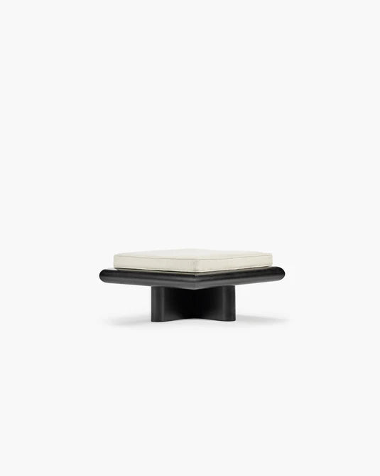 Banc S coco crème + cadre tulipier teinté foncé Taka