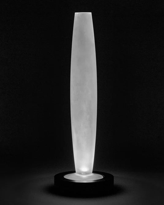 Vase/lampe de table noir blanche Lys 3