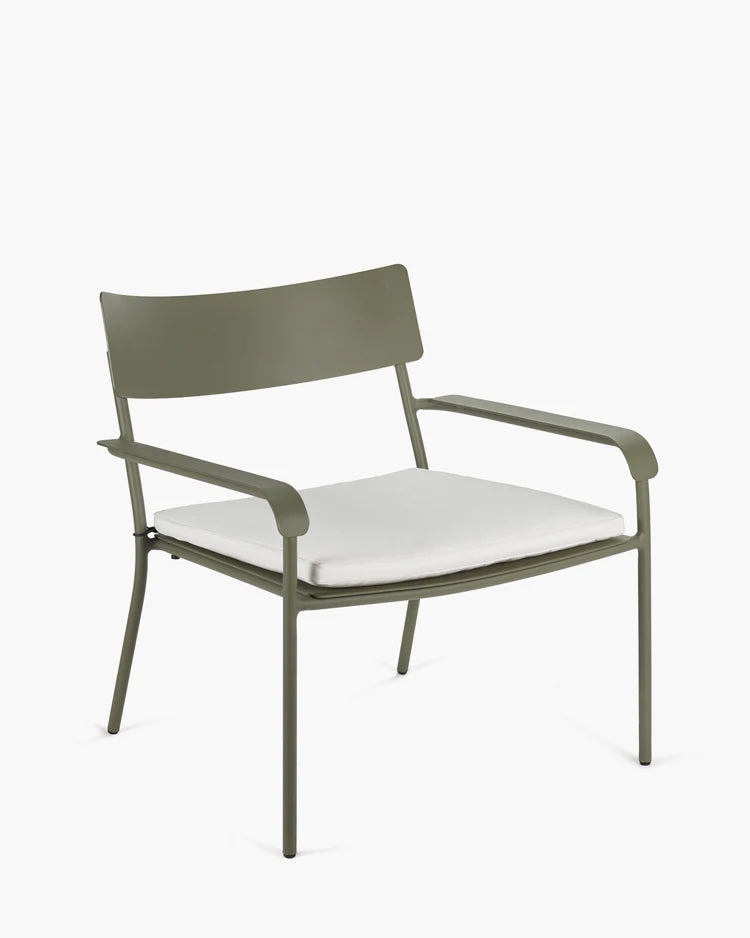 August White Outdoor Lounge Chair Kussen 