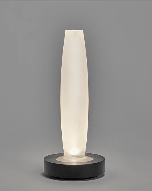 Vase/lampe de table noir blanche Lys 2