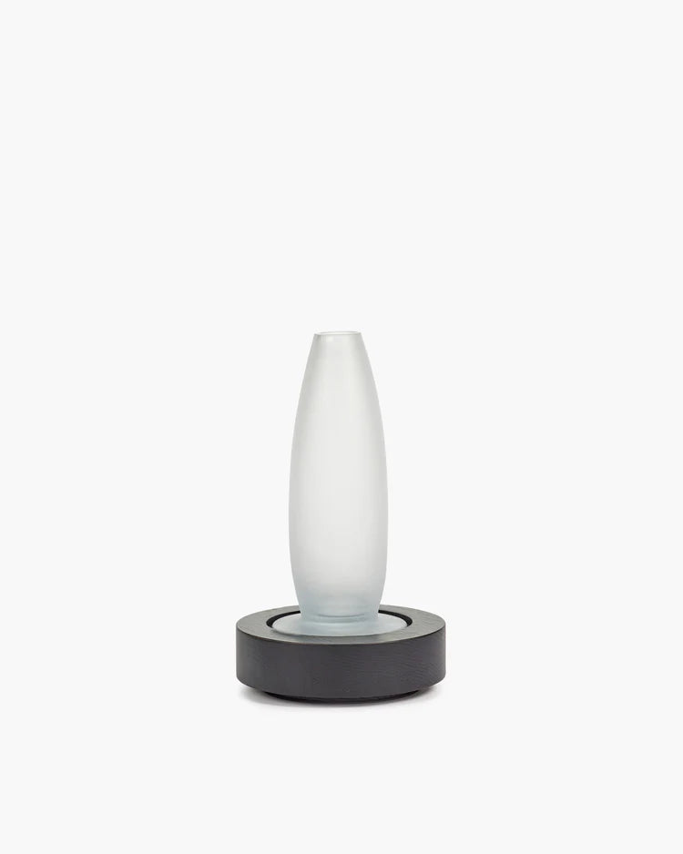 Vase/lampe de table noir blanche Lys 1