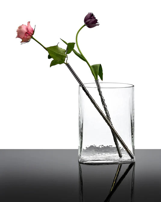 Vase avec tube en verre 03 transparent Josephine