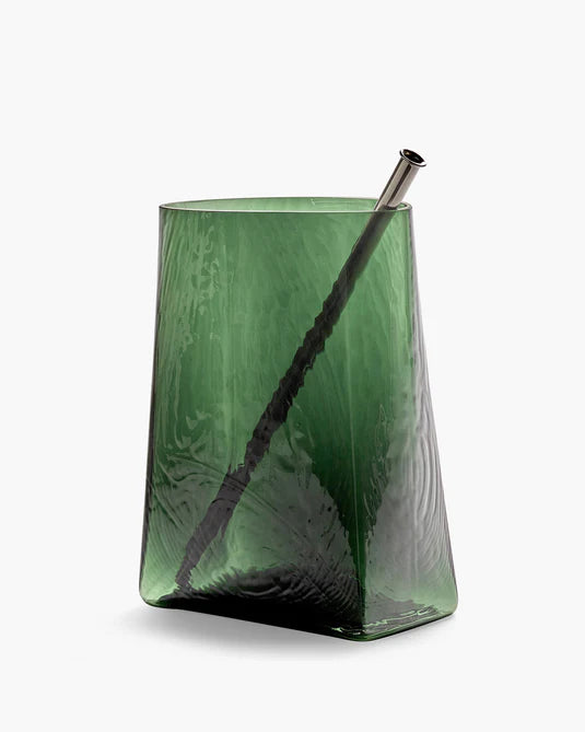 Vase with glass tube 03 green Josephine
