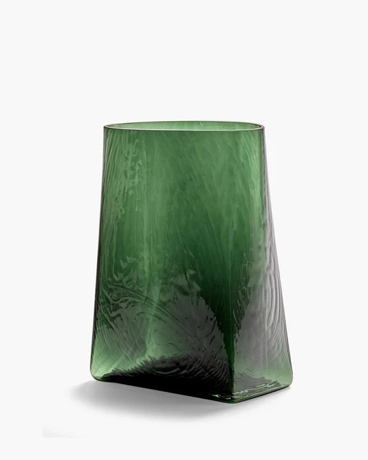 Vase with glass tube 03 green Josephine