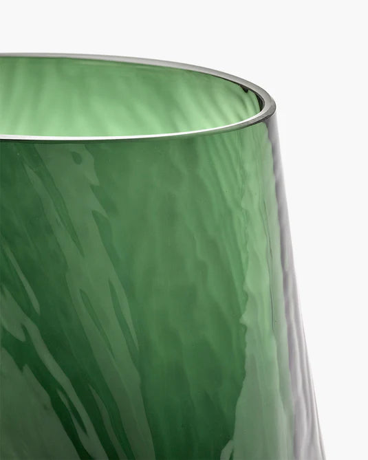 Vase with glass tube 03 green Josephine