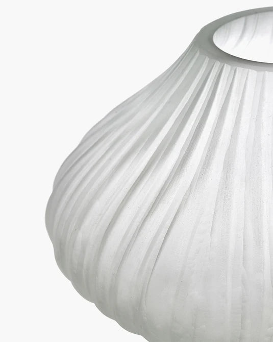 Vaas met glazen buis 04 transparant mat Josephine