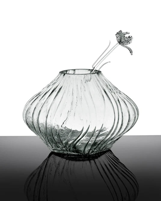 Vase with glass tube 04 transparent Josephine