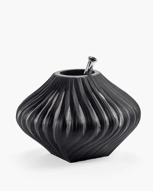 Vase avec tube en verre 04 noir mat Josephine