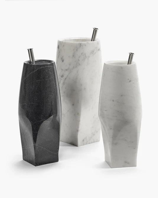 Vase with glass tube 08 S white Josephin