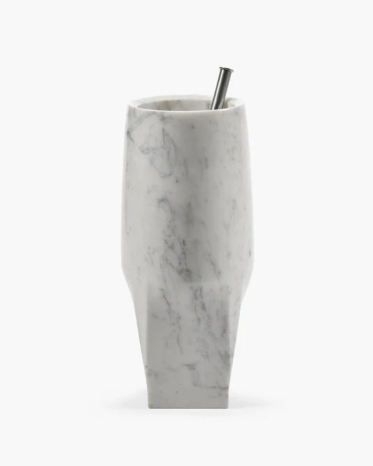 Vase avec tube en verre 08 L blanc Josephine